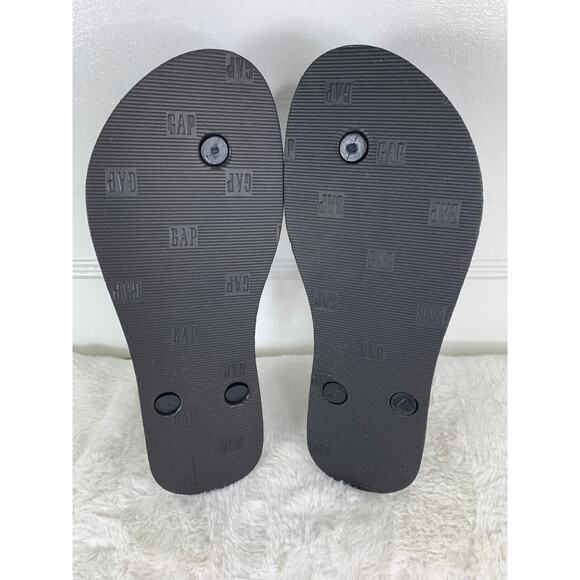 GAP Black Thong Strap Flip Flop Sandals Women's Size 8 NEW - Picture 3 of 5